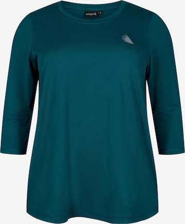 Active by Zizzi - Camisa 'ABASIC ONE' em verde: frente