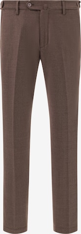 Boggi Milano Regular Pantalon in Bruin: voorkant