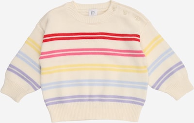 GAP Pulover u ecru/prljavo bijela / svijetloplava / žuta / crvena, Pregled proizvoda