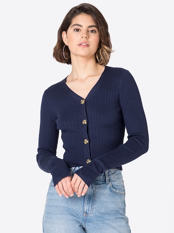 Cardigan Warehouse en bleu : devant