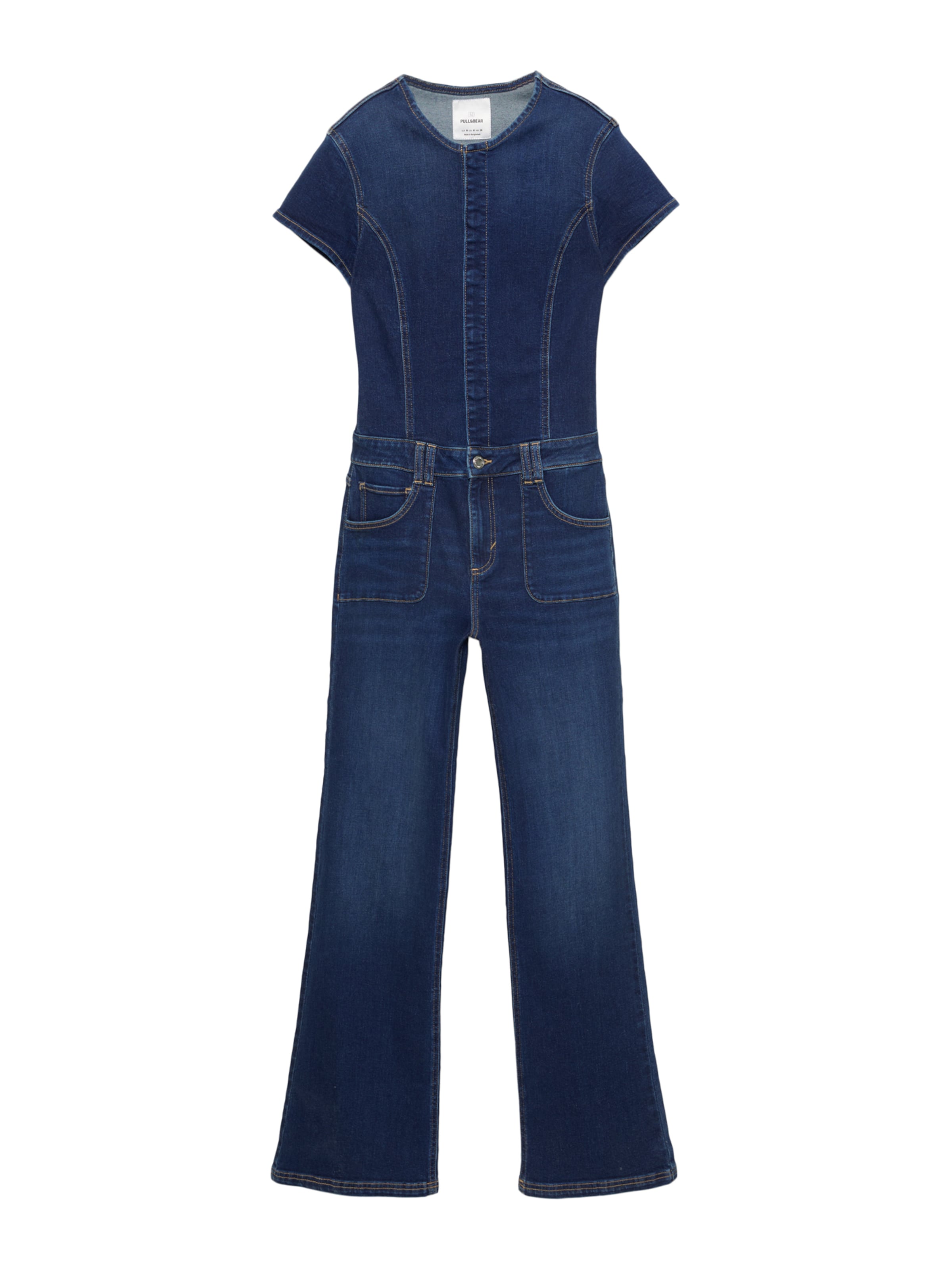 Pull&Bear Kombinezon w kolorze niebieski: przód