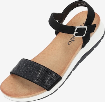 Palado Sandals 'Palado Notan' in Black: front