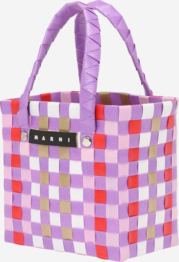 Marni Bag in Beige / Lavender / Red / White, Item view