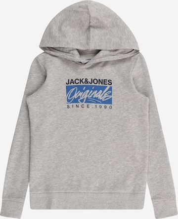 Jack & Jones Junior Mikina 'RACES' – šedá: přední strana