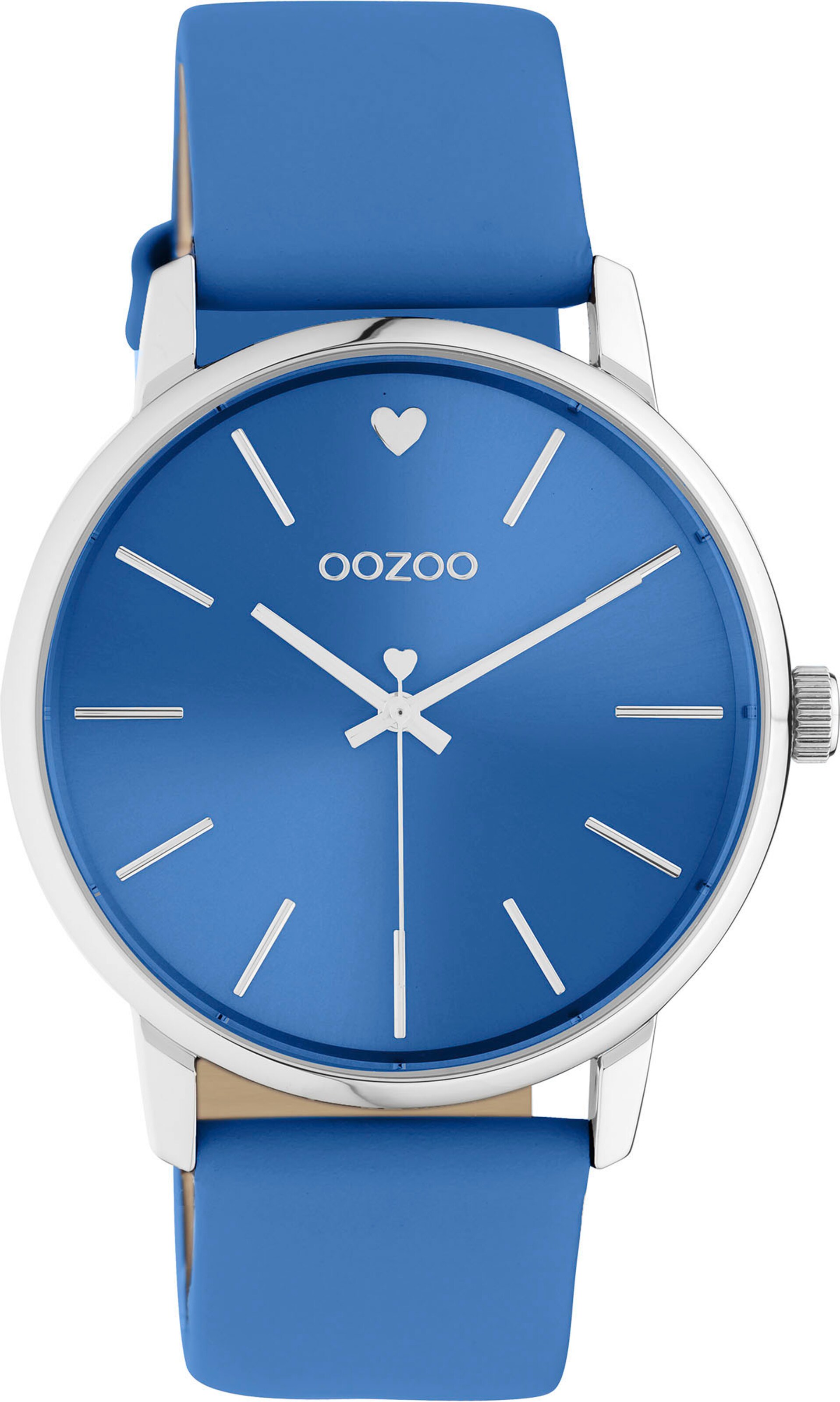 OOZOO Analog Watch in Blue: front