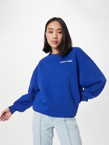 Les Petits Basics - Sweatshirt em azul: frente