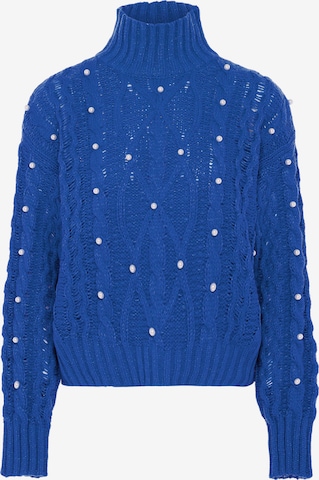 Pull-over faina en bleu : devant