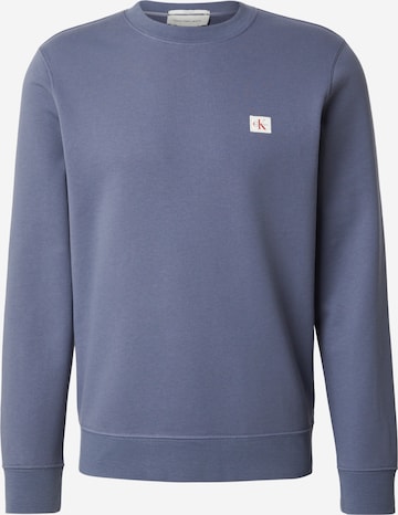 Calvin Klein Jeans Sweatshirt in Blauw: voorkant
