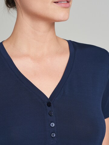 SCHIESSER Shirt ' Mix+Relax ' in Blue