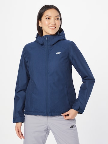 4F Outdoor Jacket in Blue: front