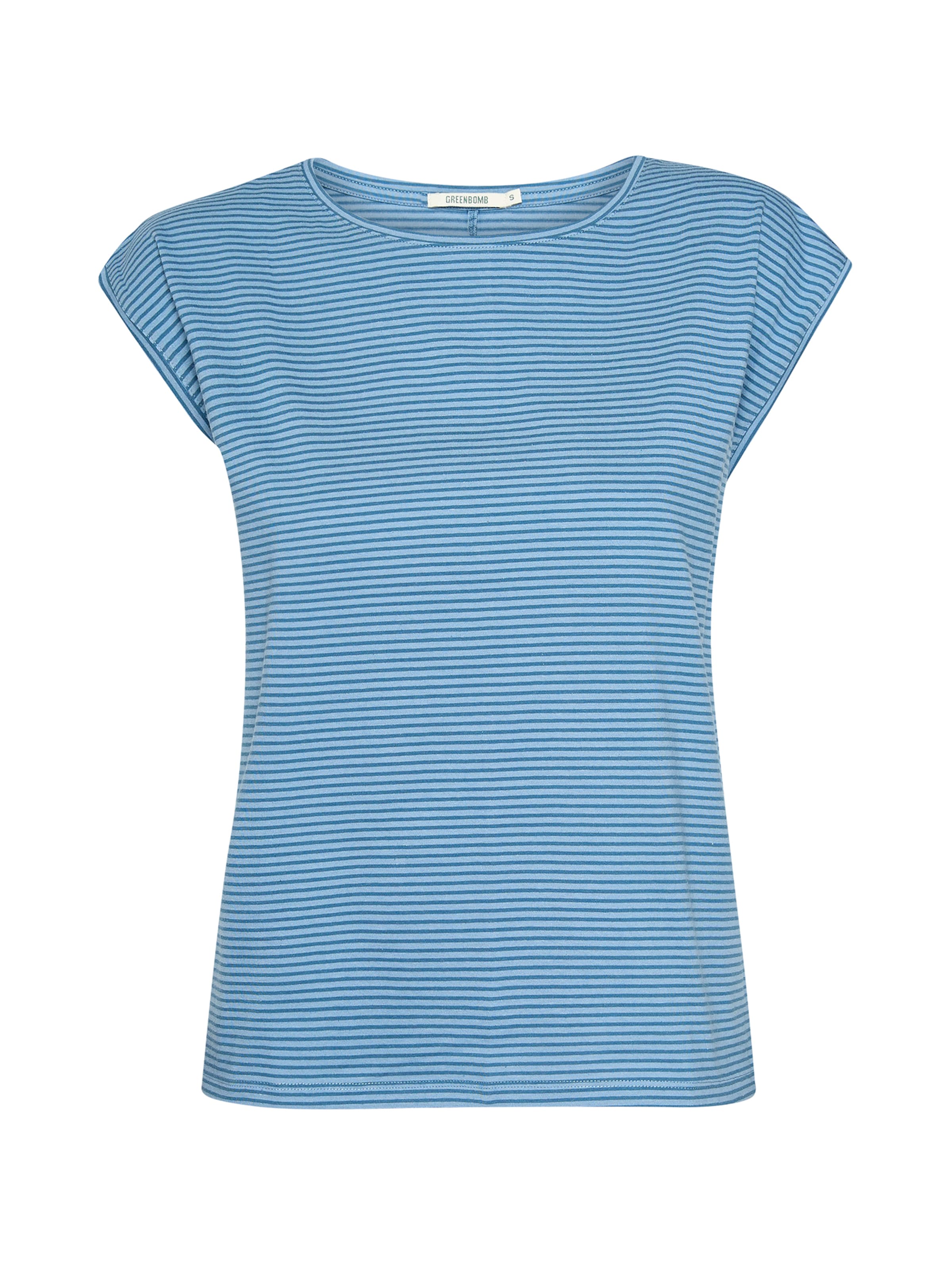Maglietta 'Timid Basic' di GREENBOMB in blu: frontale