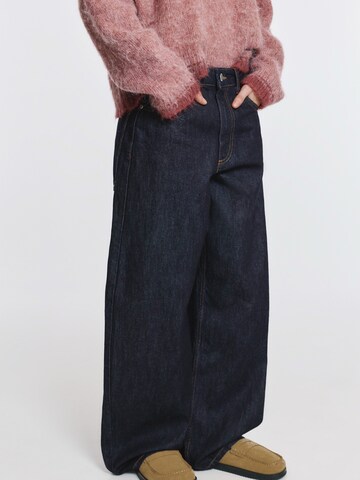 Pull&Bear Bő szár Farmer - kék: elől