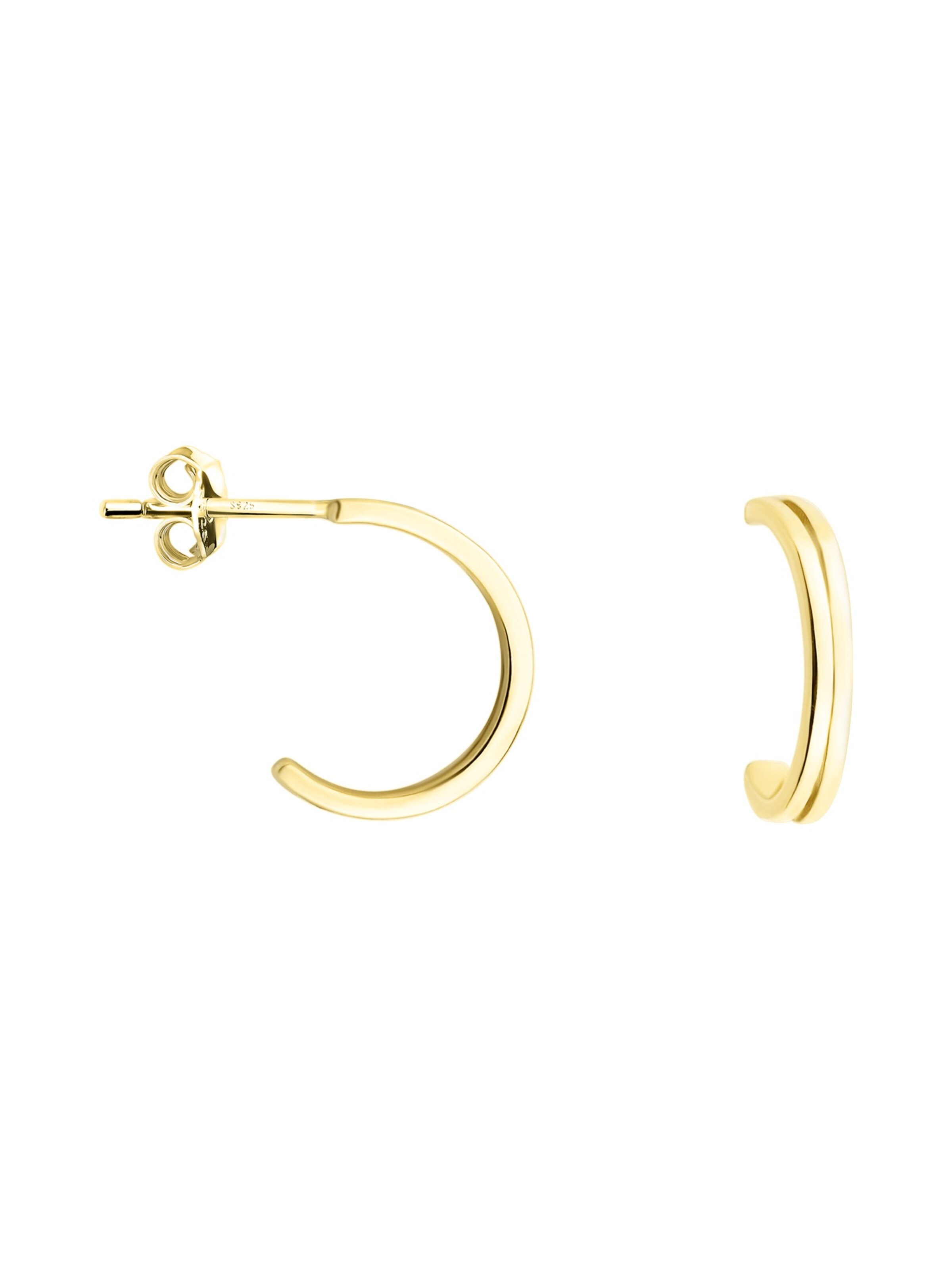 Sofia Milani Ohrringe 'Twin'‌‌‌‌‌‌‌‌‌ in Gold: Vorderseite