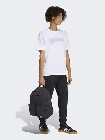 T-Shirt fonctionnel 'LINEAR' ADIDAS SPORTSWEAR en blanc : devant