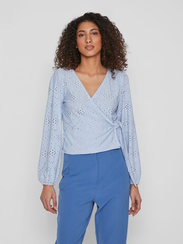 VILA Blouse 'Kawa' in Blauw: voorkant