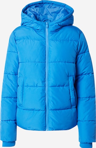 PIECES Winter Jacket 'BEE' in Blue: front