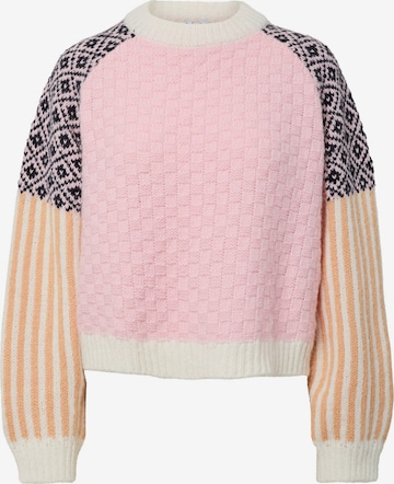 PIECES Sweater in Pink: front