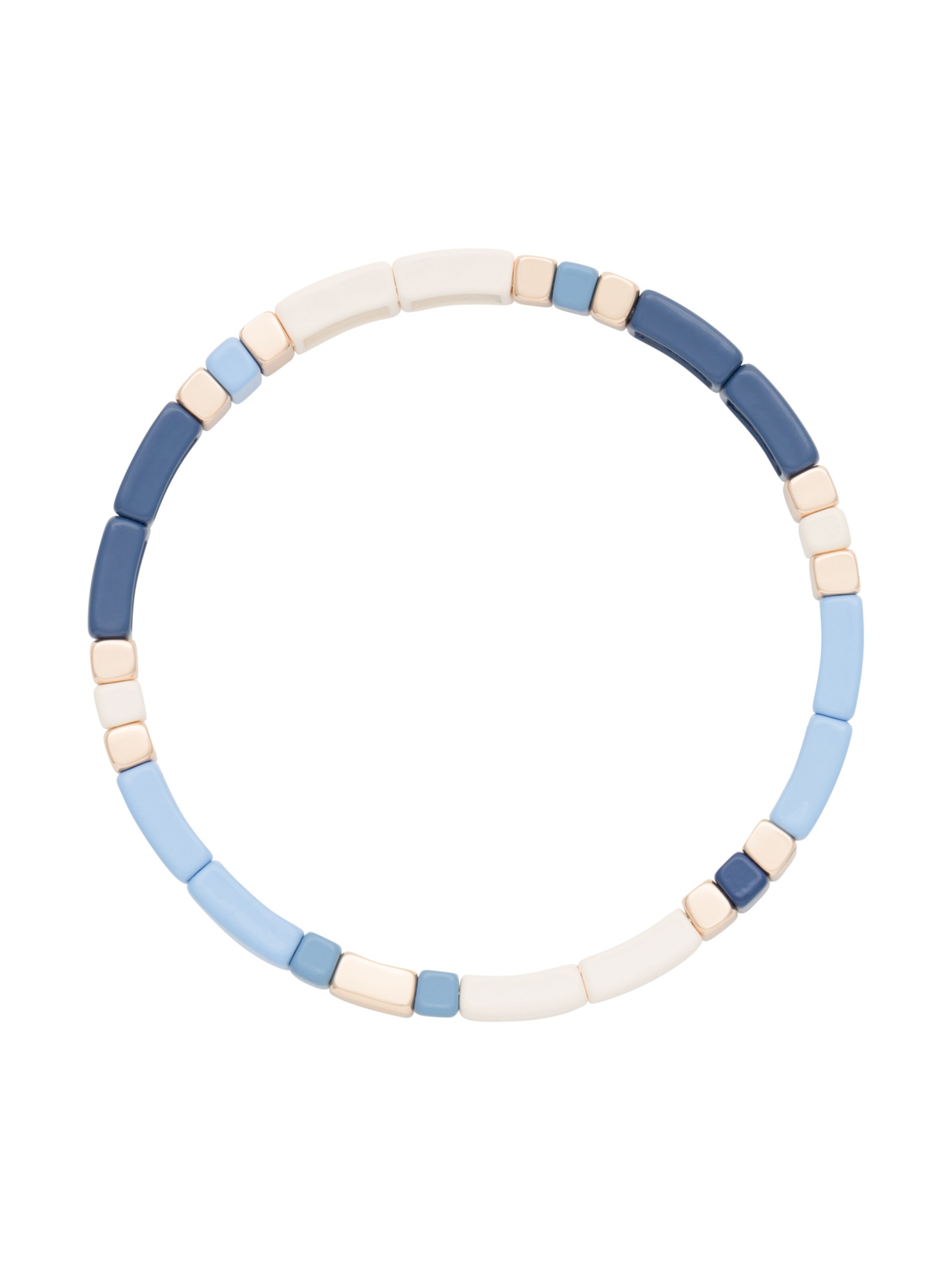 Bracelet 'Enamel Tiles L' A&C Oslo – Nordic Design Jewellery en bleu : devant