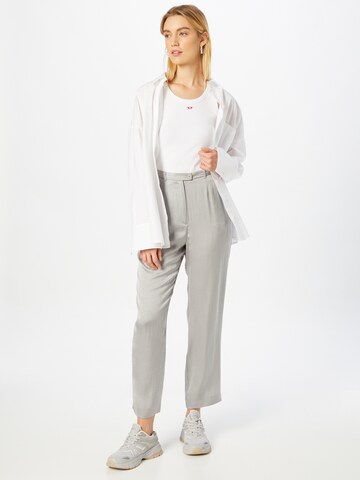 AMERICAN VINTAGE Regular Pleated Pants 'WIDLAND' in Grey