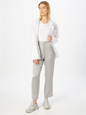 AMERICAN VINTAGE Regular Pleated Pants 'WIDLAND' in Grey