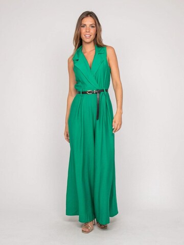 Dona Lisa Jumpsuit 'Combinaison pantalon fluide EZINE' in Groen: voorkant