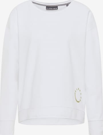 Elbsand Sweatshirt 'Ritva' in Wit: voorkant