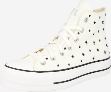 CONVERSE Hög sneaker 'Chuck Taylor All Star Lift' i beige: framsida