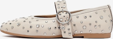 Derimod Nauhaballerina värissä beige: etupuoli