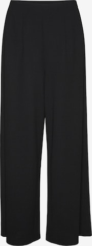 VERO MODA - Pantalón plisado en negro: frente