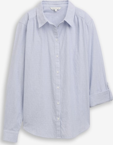 Camicia da donna di TOM TAILOR in blu: frontale