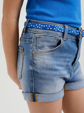 WE Fashion - Skinny Calças de ganga em azul