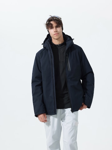 YOUTHUP Winter Jacket in Blue: front