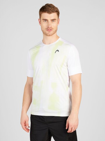 HEAD Функционална тениска 'PADEL' в бяло: отпред