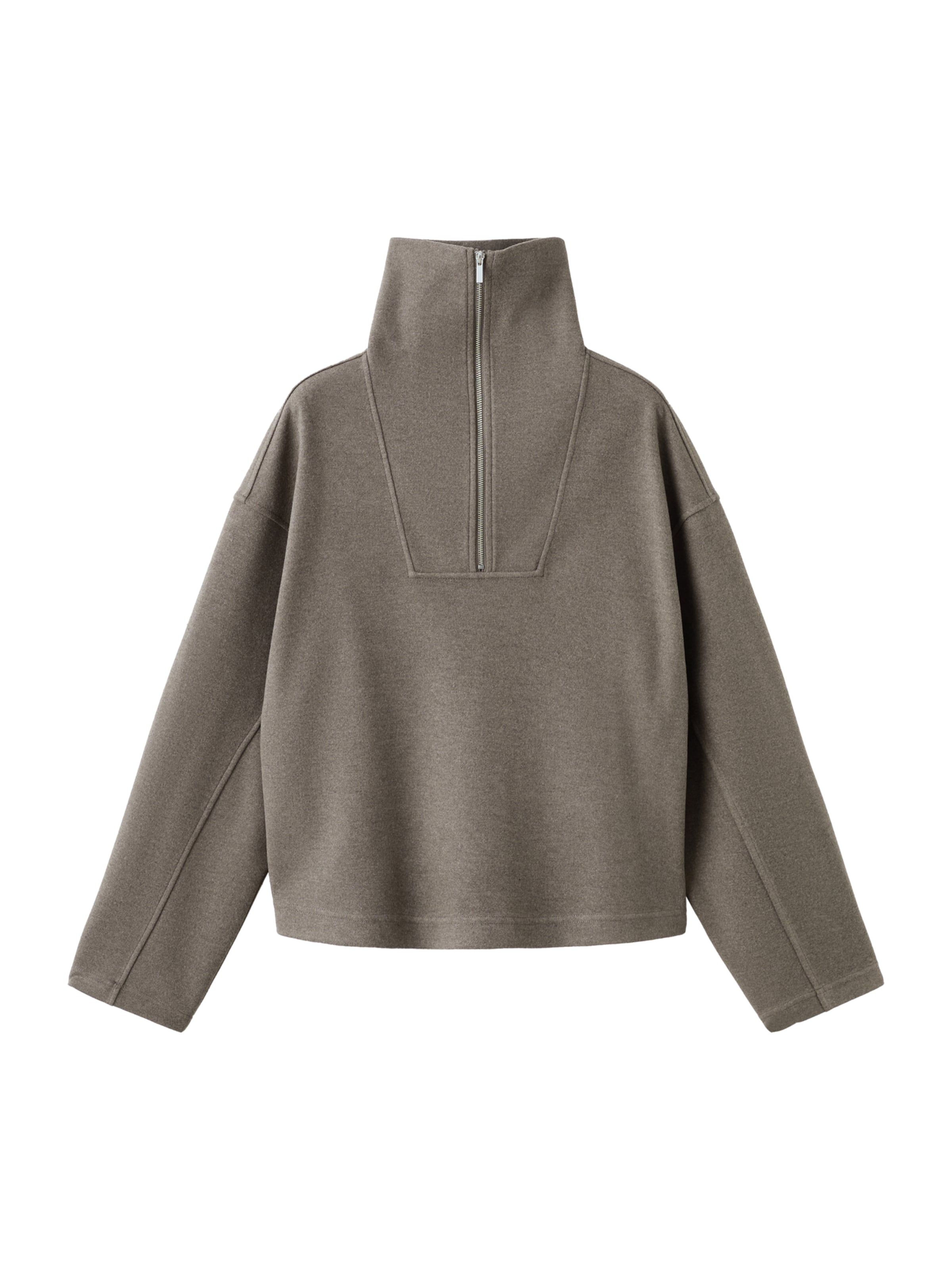 MANGO Суичър 'CHILE' в кафяво: отпред