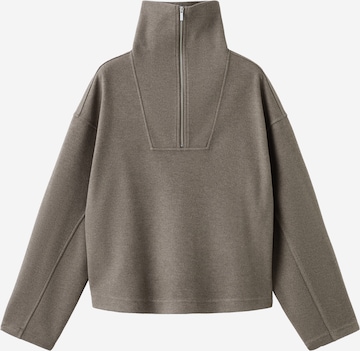 MANGO Sweatshirt 'CHILE' in Bruin: voorkant