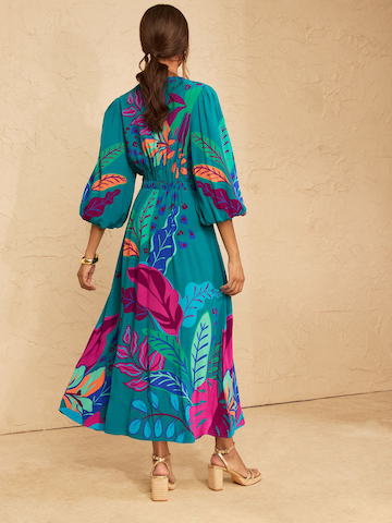 love & roses Dress in Blue