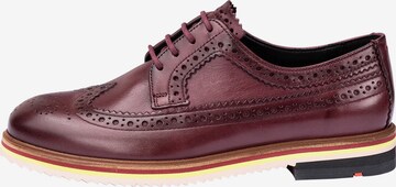 LLOYD Lace-Up Shoes in Red: front