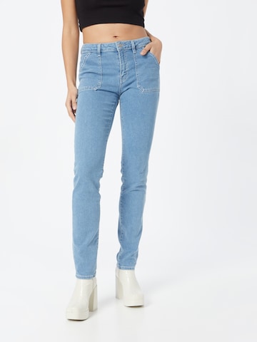 ESPRIT Slimfit Jeans in Blauw: voorkant