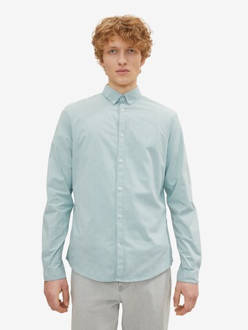 TOM TAILOR Regular fit Overhemd in Groen: voorkant