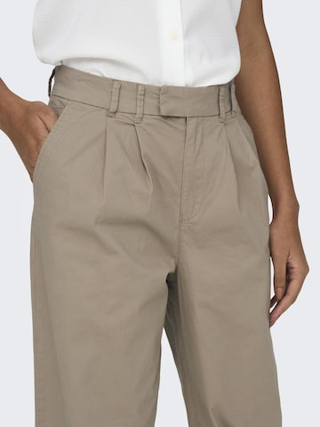 ONLY Loosefit Broek in Beige