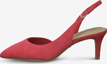 TAMARIS Slingback Pumps in Red