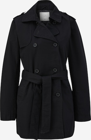 QS Between-Seasons Coat in Black: front
