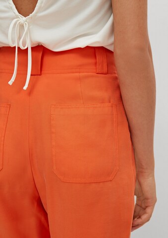 Regular Pantalon COMMA en orange