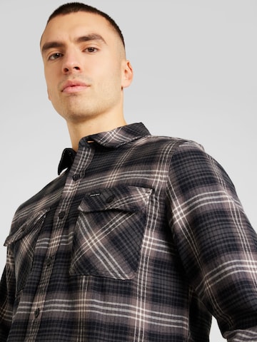 Brixton - Regular Fit Camisa 'BOWERY' em cinzento