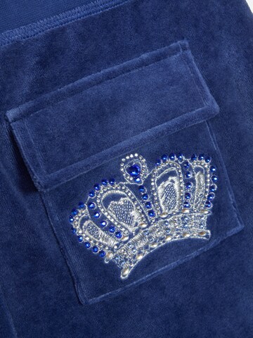 Juicy Couture Bootcut Broek 'Heritage Crown Caisa' in Blauw