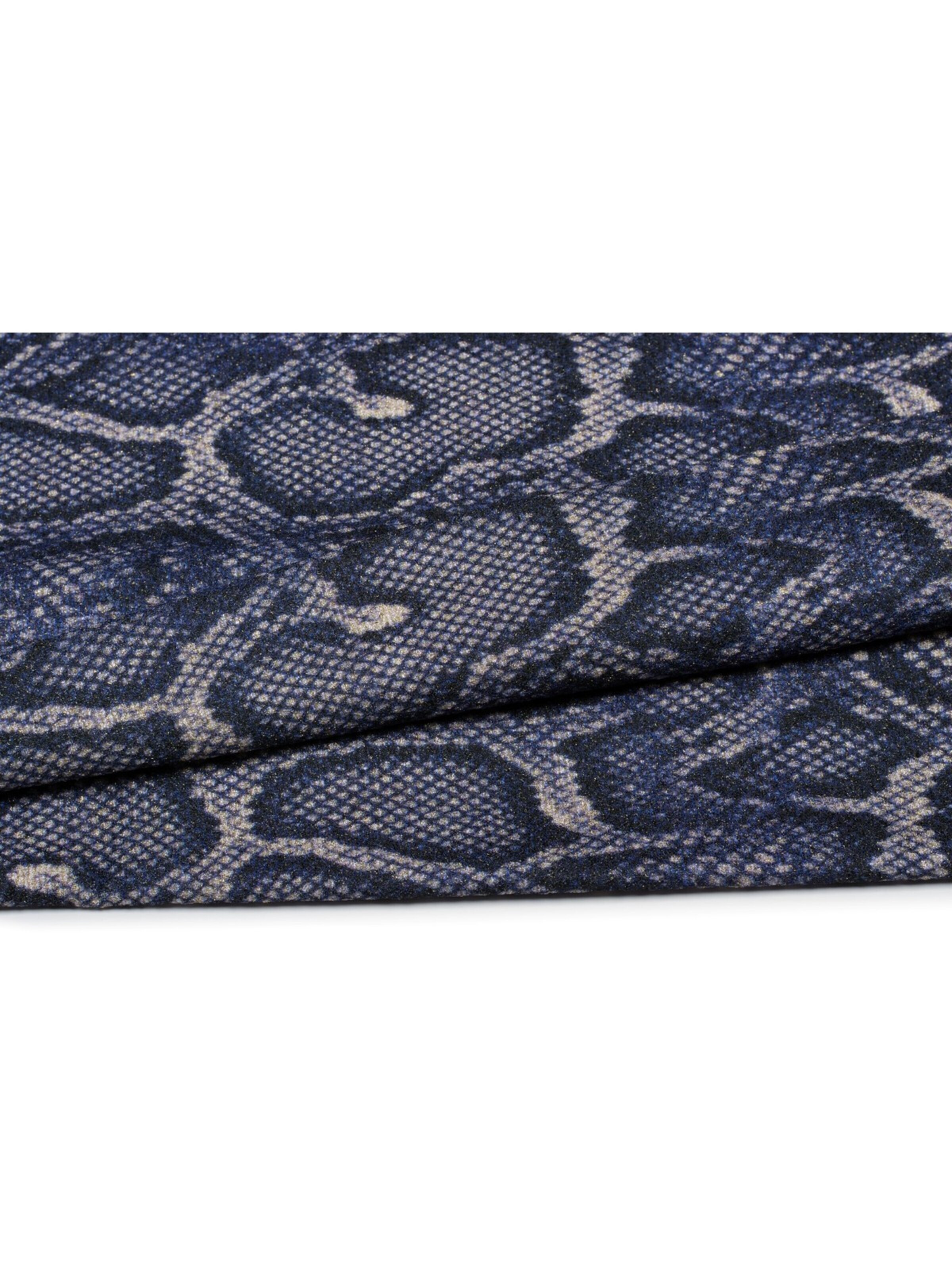 styleBREAKER Schlauchschal 'Loop Schal Glitzer Schlangen Muster'‌ in Blau