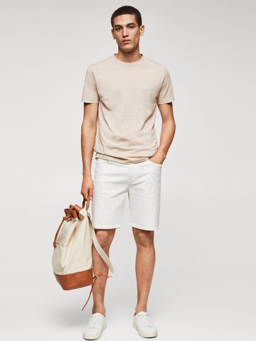 MANGO MAN T-shirt 'CHERLO' i beige