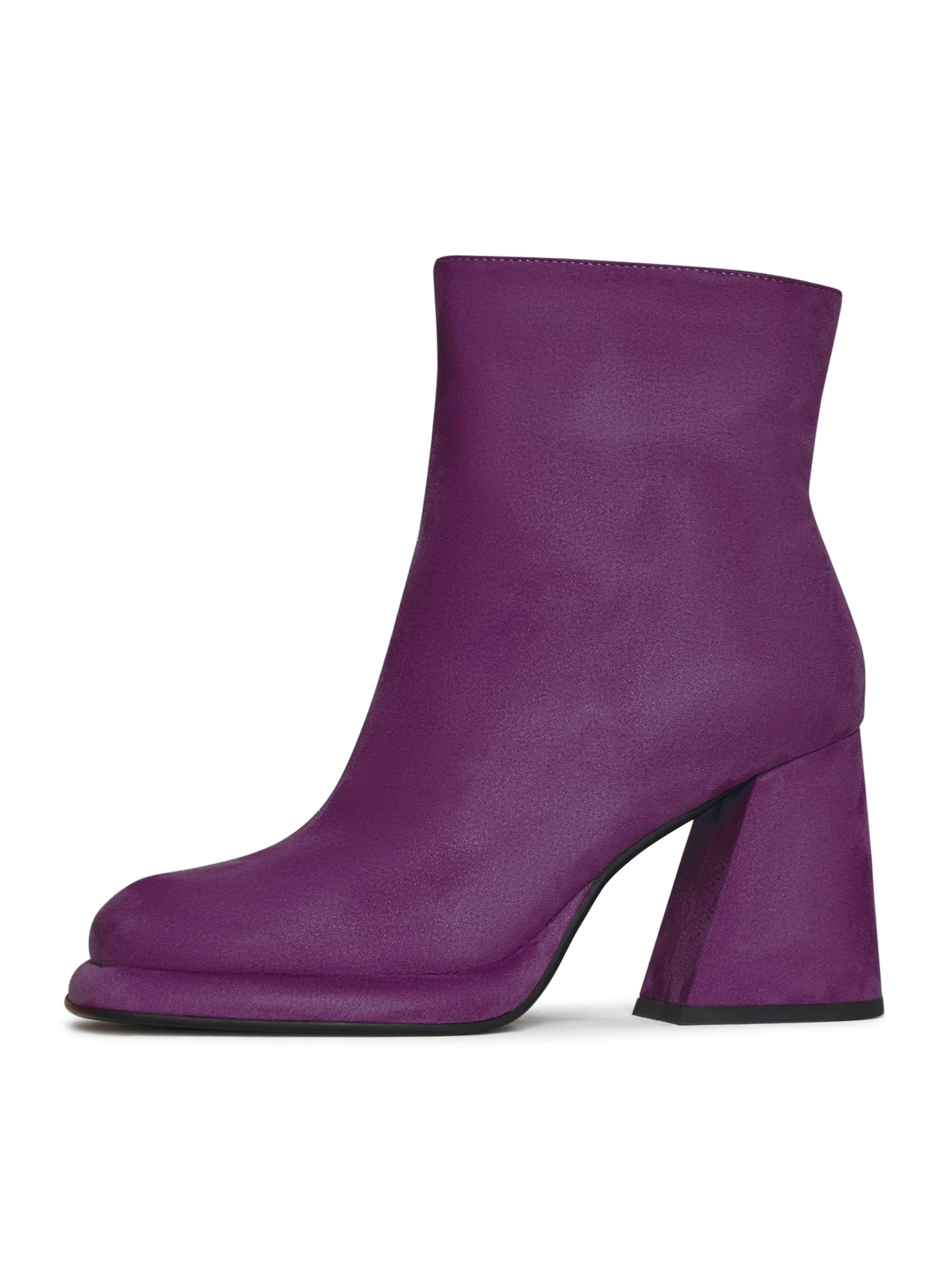 CESARE GASPARI Ankle Boots in Lila: Vorderseite
