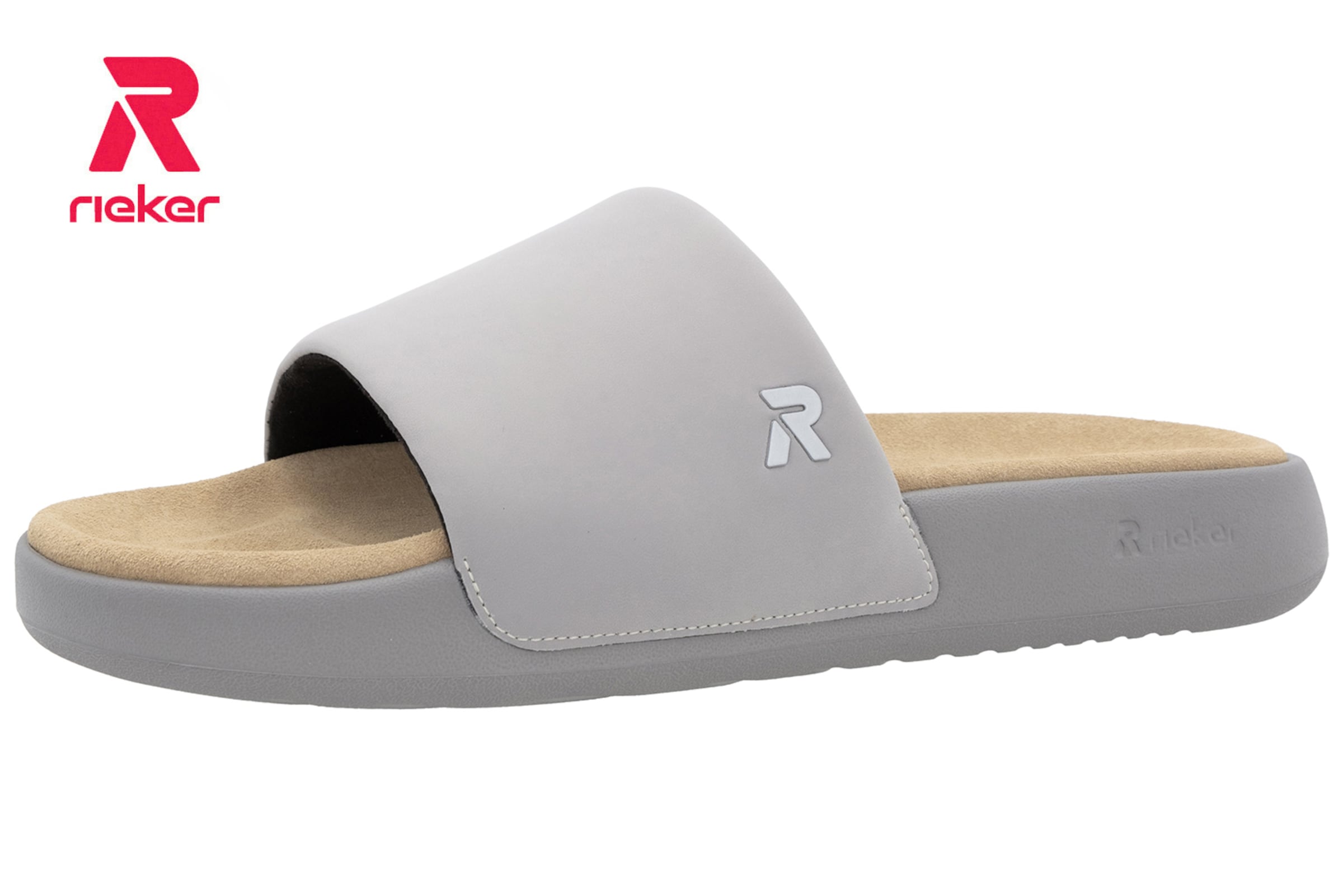 Mule Rieker Sport en gris : devant