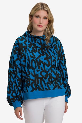 Ulla Popken Sweatshirt in Blauw: voorkant